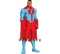 Invincible kid all-around man Omni man Lycra splice tights Cosplay play suit