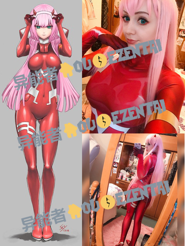 Zero Two Darling in the Franxx 002 Cosplay tights combat suits