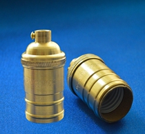 E26 retro pure copper lamp holder UL certification Edison lamp holder lamp mouth gold E27 American lamp holder hanging lamp switch