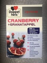 German double heart cranberry pomegranate seed capsule anthocyanin care for womens ovarian health 60 capsules