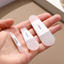 Silicone mask brushed mud film special lip film brushed small lip brush portable face cleaning double head coated brush suit