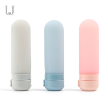 Silica gel bottle soft shampoo shower gel makeup skin care products facial cleanser bottle high-end travel small sample bottle set