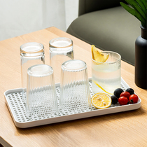 Water cup frame asphalt plate household desktop coffee cup double pallet shelf kitchen tableware to collect asphalt frame