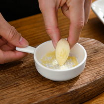 Ceramics research and conditioning disc grinding ginger with handle household dip small plate vinegar sauce roast hot pot flavor dish