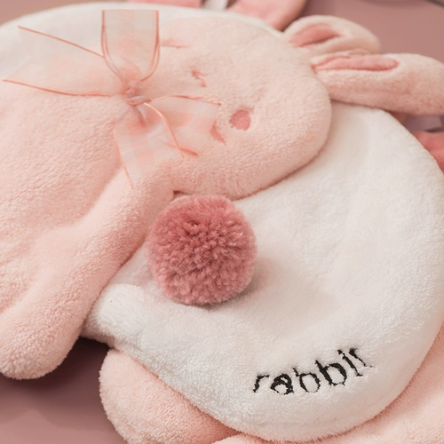 Милый коралловый детский кролик, мультяшное полотенце, хорошо впитывает воду