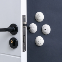 Door handle Anti-collision cushion Silicone Bedside Door Rear Door Lock Buffer door stopper Wall anti-collision theorizer Self-adhesive door sticker