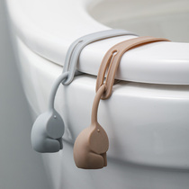 Toilet coverer overhead cushion handle creative nondirty artifacts silicone general handle handle opener