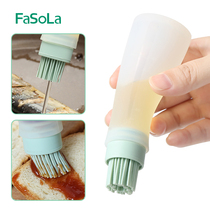 Silicone oil brushed with bottle home High temperature resistant food-grade no-drop Mao barbecue brush Kitchen Branded Baking small oil bottle