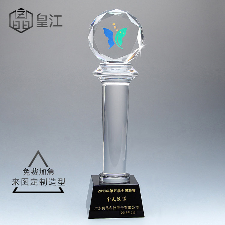 Trophy Booking Crystal Roma Column Love Award Sticker Company Stereo Logo Basketball Game Custom Games Honor Card