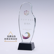 Creative Thumbs Pentagram Crystal Trophy Custom Honours Medals Company Awards Staff Performance Contest Prizes