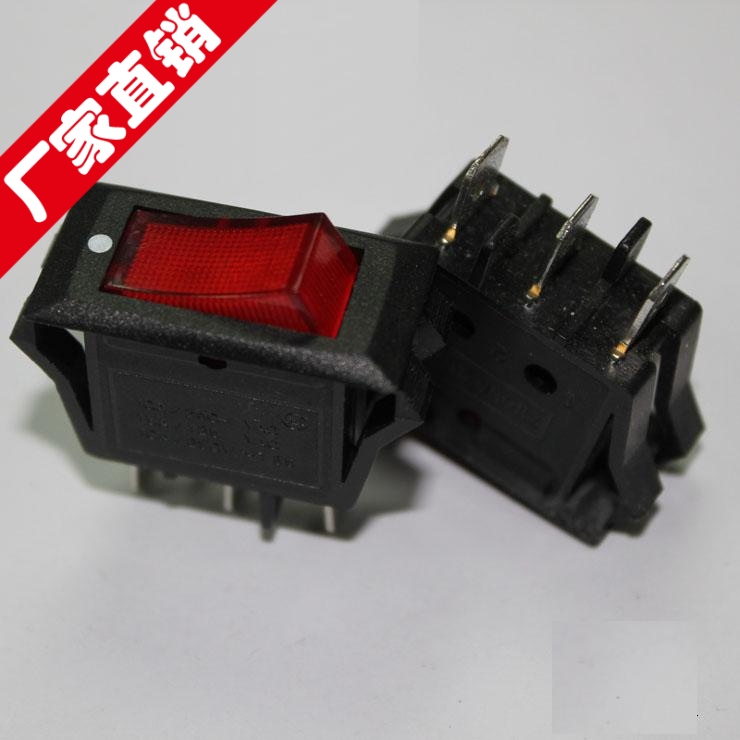 3 feet without lamp boat type power switch three feet 220V no light self-lock switching switch small home appliance switch