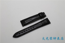 Good quality 20mm * 16 black alligator leather strap when true to power ~