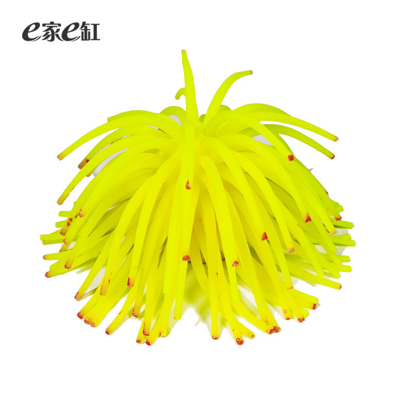 e home e tank fish tank landscaping decoration soft coral simulation sea urchin silicone water grass decoration aquarium set