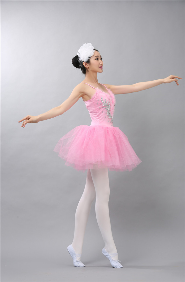 Adult Professional Platter Tutu Dress Sequins White Swan Lake Ballet Dress Women Girls Ballerina Dress Straps Ballet Costumes 13