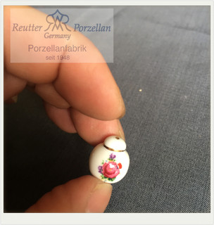 Doll house 1 12 miniature ceramic classic round jar rement food and toys imported from germany