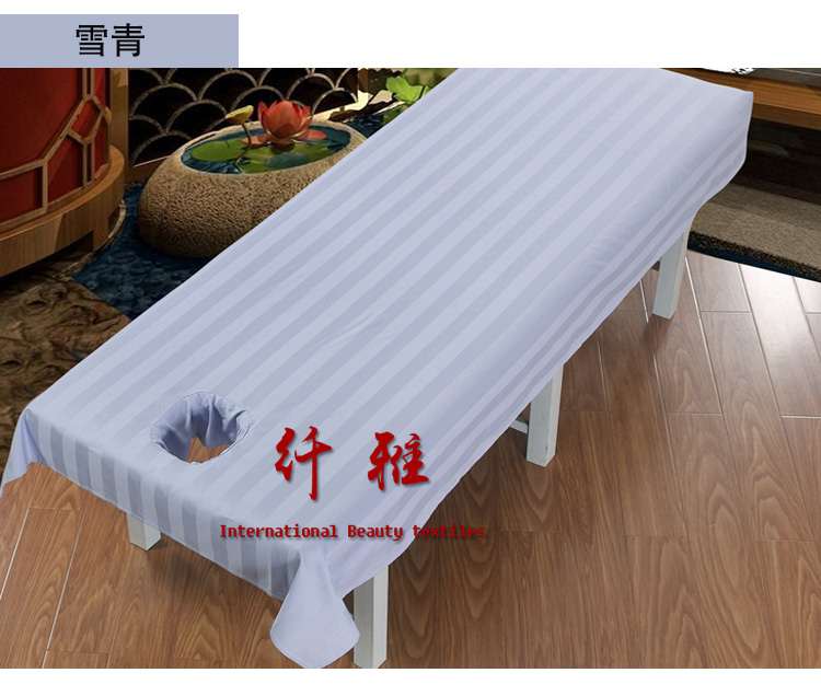 tấm bông bông bedspread vẻ đẹp massage chân câu lạc bộ hoàn chỉnh với mở tờ đặc biệt với lỗ - Khăn trải giường tấm trải giường