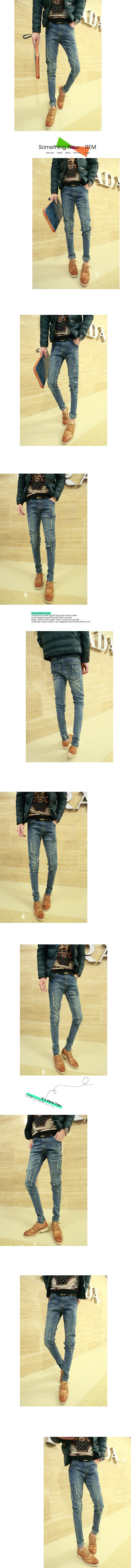 Jeans pour adolescent en coton pour printemps - Ref 1470387 Image 9