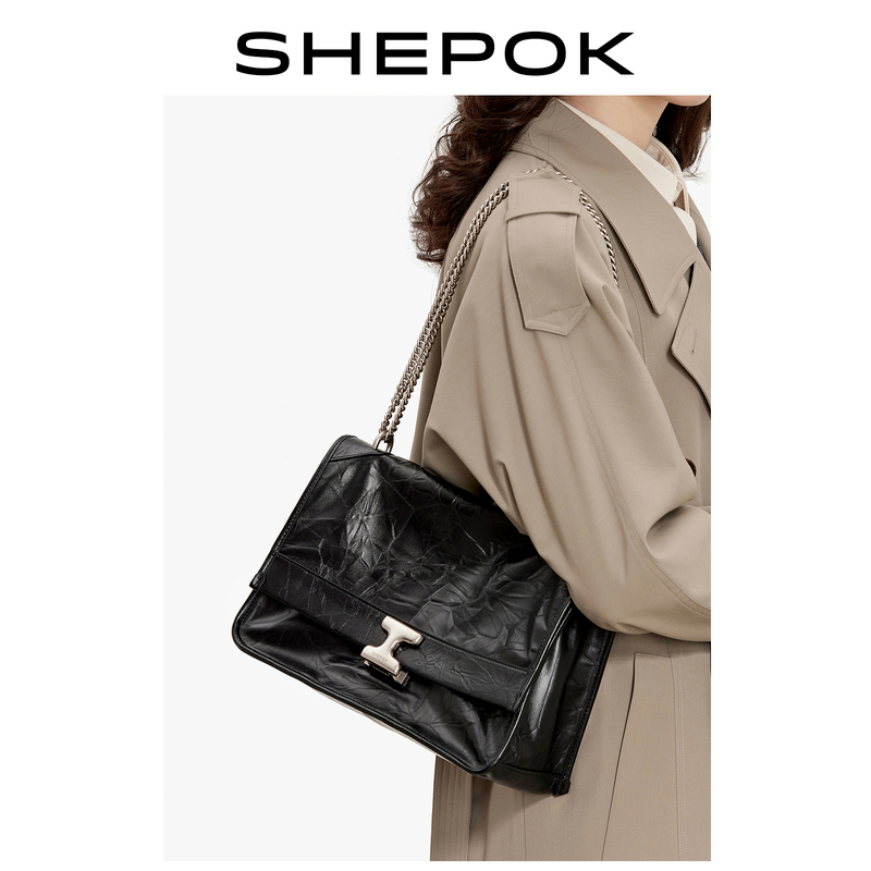 Xiboque's New Leather Chain Tote Bag for Women, Large Capacity Commuter Bag, High-End Single Shoulder Crossbody Bag Xiboque's New Leather Chain Tote Bag for Women, Large Capacity Commuter Bag, High-End Single Shoulder Crossbody Bag