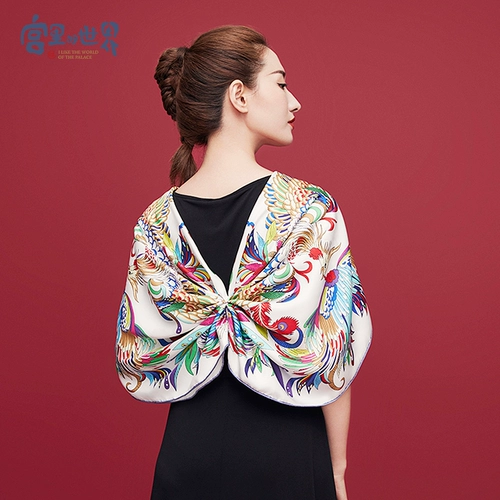 Подарок на женский день для мамы, шелковый шарф дворца Запретного города, день рождения матери, жена, практичная подарочная коробка для пожилых людей