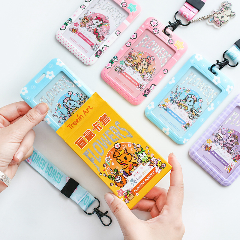 Blind Box Cutting Sleeve Cute Cartoon Bus Card Elementary School Children's Card Work Card Work Card Hanging Rope Push-Push Type Cutting Sleeve-Taobao