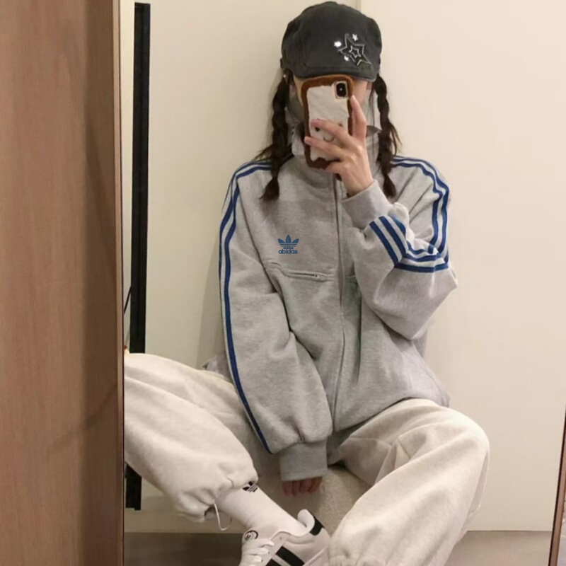 2025 New Spring and Autumn Jacket for Men, Loose-Fitting Couple Sportswear, Student Casual Jacket, Stand-Up Collar Cardigan, Sweatshirt for Women