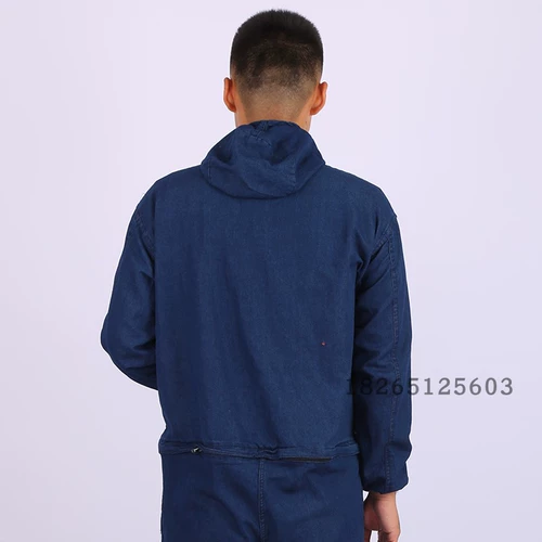 Джинсовый хлопковый тонкий дышащий комплект для работы подходит для мужчин и женщин, летний баллончик с краской