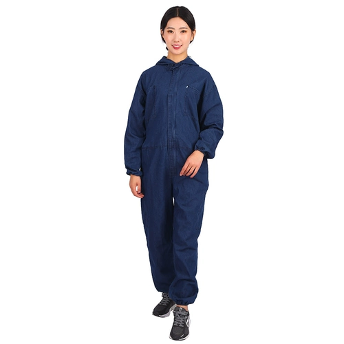 Джинсовый хлопковый тонкий дышащий комплект для работы подходит для мужчин и женщин, летний баллончик с краской