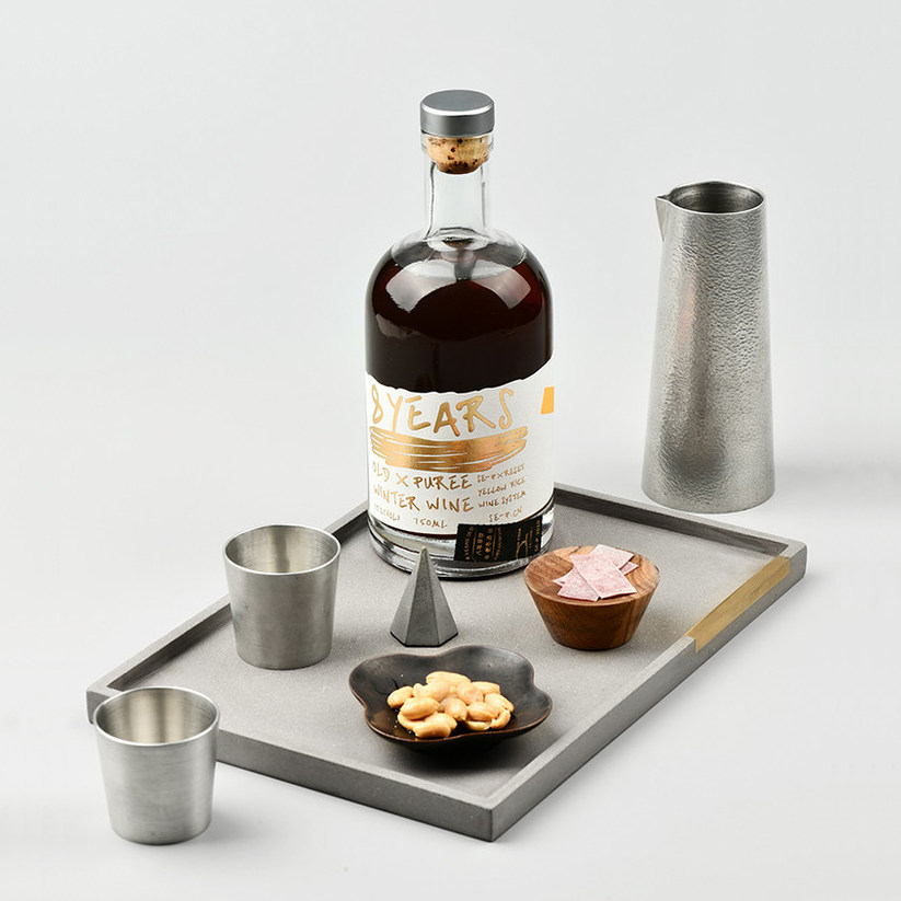 Natural goods Astringent Tin Wine Ware Suit Upscale Wine Ware Gift Box Yellow Wine Wine With home Wine Glasses for a Wine Glass Delivery