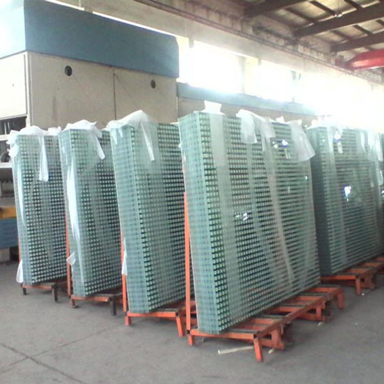 Factory mass production of colored glaze polka dot glass laminated glaze super white glass tempered glass professional customization