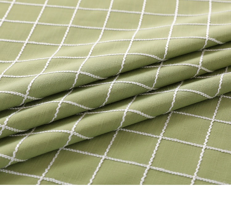 Khăn trải bàn bằng vải cotton và vải lanh nhỏ tươi bàn vải bọc ghế đặt ghế nhà bìa đơn giản hiện đại lưới - Khăn trải bàn khăn trải bàn ăn đẹp