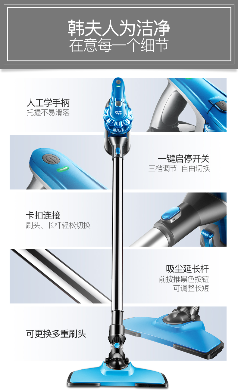 Máy hút bụi không dây bà Hân cầm tay siêu nhỏ, siêu nhỏ, máy sạc không dây mạnh mẽ, mạnh mẽ - Máy hút bụi robot hút bụi xiaomi