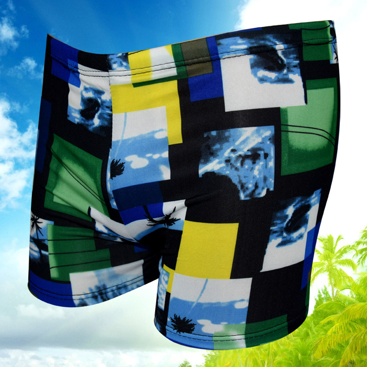 Quần bơi nam in thời trang dành cho người lớn XL phẳng góc người mẫu Quần short nam đi biển quần bơi nam lửng