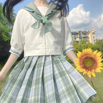  Cedar jk uniform skirt Genuine grid skirt Spot skirt College style short skirt Pleated skirt Childrens summer rabbit Ji She