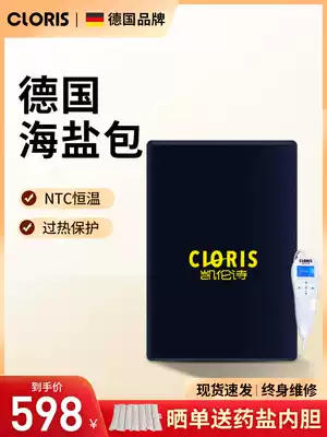 German electric heating salt bag Sea Salt Coarse salt hot compress bag household moxibustion warm Palace physiotherapy bag Tanabata girl gift