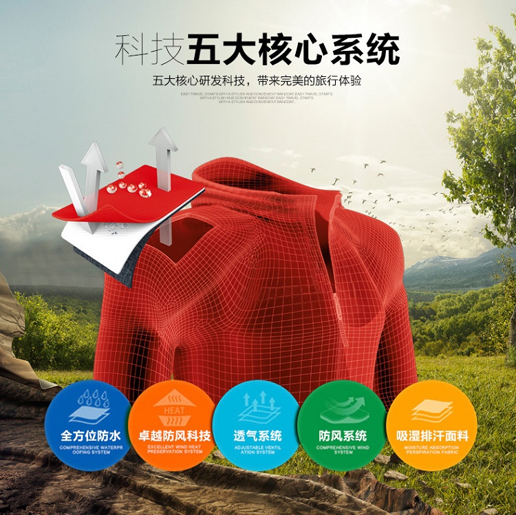 Xe đạp leo núi cưỡi áo gió thể thao xe đạp ngoài trời chia áo mưa mưa quần phù hợp với du lịch đi bộ đường dài windproof không thấm nước áo mưa đi xe đạp