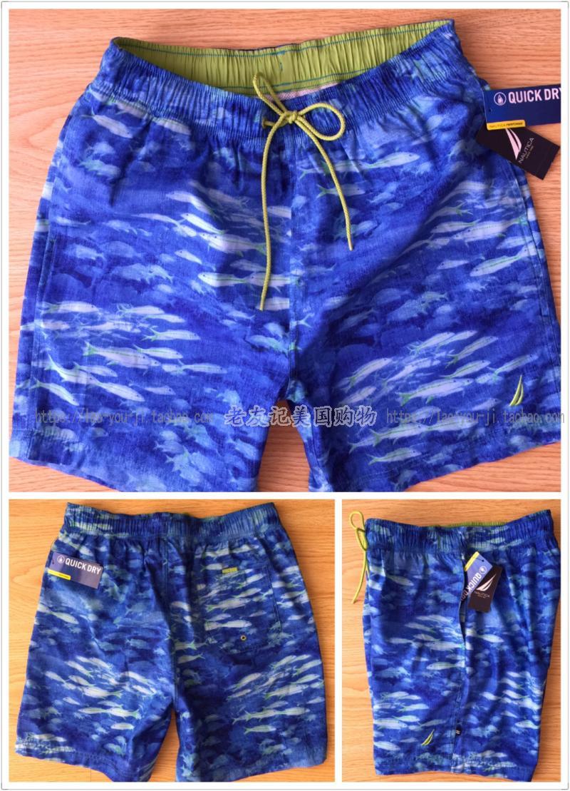 Mua quần thường nam Nordicka nautica quần short nam quần dài bãi biển đích thực mùa hè lỏng thắt lưng đích thực - Quần bãi biển mua quần hoa đi biển	