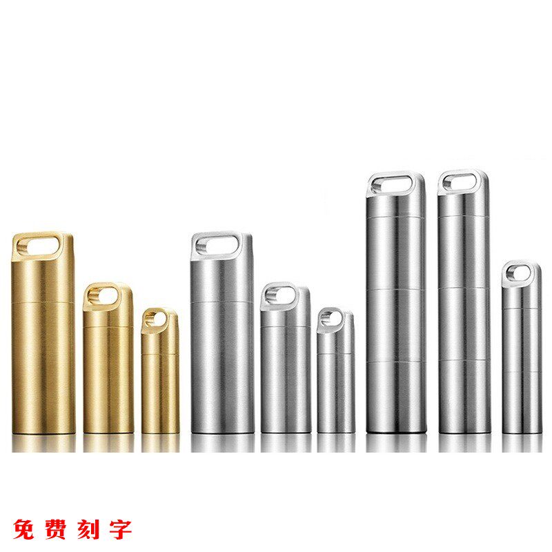 Fine Work Version 304 Stainless Steel Waterproof Bin Sealed Bottle Portable Multi split Capsule Small Kit Seasoning Intake Tank