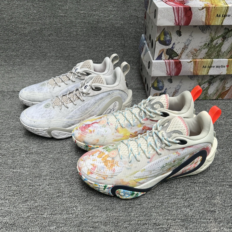 Lining Li-Ning Dlo1 Russell Generation White-Pink Men's Non-Slip Practical Basketball Shoes Abpv009 Lining Li-Ning Dlo1 Russell Generation White-Pink Men's Non-Slip Practical Basketball Shoes Abpv009