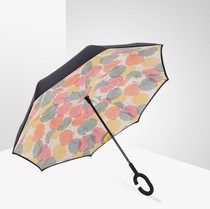 Reverse umbrella can be customized and returns are not supported