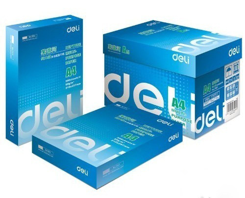 Deli photocopier paper 7402 A4 Rhine 70G double sided printing paper 500 packs of 8