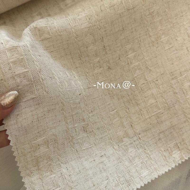 【Sheer Curtain】Coarse Yarn / Dark Jacquard Pattern, Coarse Linen Texture, Lazy Style, Ethnic Style Textured Yarn 【Sheer Curtain】Coarse Yarn / Dark Jacquard Pattern, Coarse Linen Texture, Lazy Style, Ethnic Style Textured Yarn