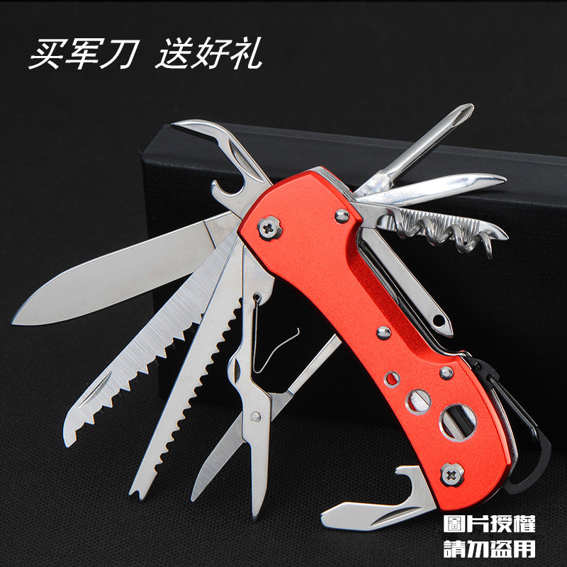 Vận chuyển vải đặt Titan đen cắm trại dao đa chức năng Thép không gỉ đa chức năng Quân đội Thụy Sĩ dao đa dụng cụ bộ dụng cụ đa năng victorinox