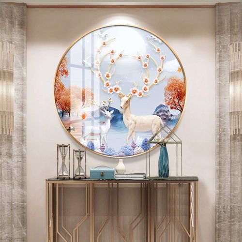 Циркулярный сшитый стежок оленей оленей оленей 2020 г.