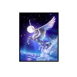 Новая бриллиантовая анимация анимация Unicorn Living Room xiaofu Simple Diamond Handmade Ads Diamond Cross