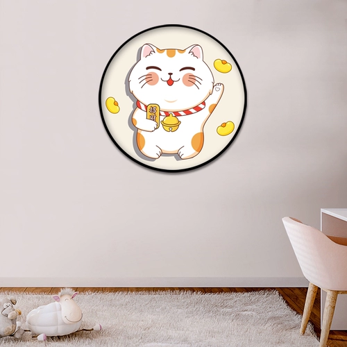 Круглая мультяшная милая фоторамка, новая коллекция, кот