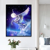Новая бриллиантовая анимация анимация Unicorn Living Room xiaofu Simple Diamond Handmade Ads Diamond Cross