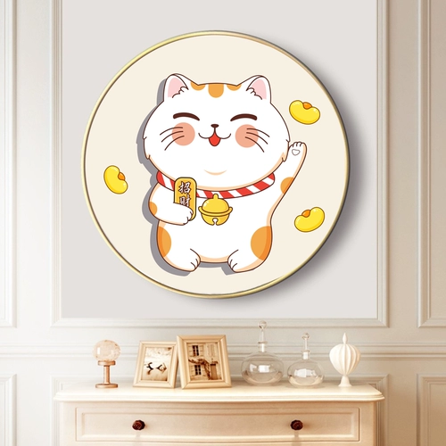 Круглая мультяшная милая фоторамка, новая коллекция, кот