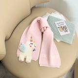 蜜嘉熊 Детский зимний удерживающий тепло милый шарф, модный трикотажный шарф-платок для принцессы