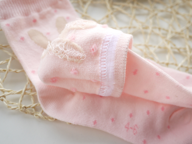 Mật ong gấu trẻ em vớ cotton mùa xuân và mùa thu bé gái vớ hoạt hình bé nhỏ 1-3-5-7-9 tuổi vớ cotton 5 đôi - Vớ tất cotton mỏng đẹp