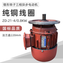 Macro Xu ZDY21-4 0 8KW tapered rotor motor crane wagon large car pure copper coil operating motor
